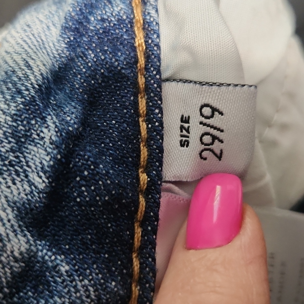Lovervet By: Vevet "Love At First Sight" Midrise Cropped Jeans Sz.29/9 - Picture 10 of 11